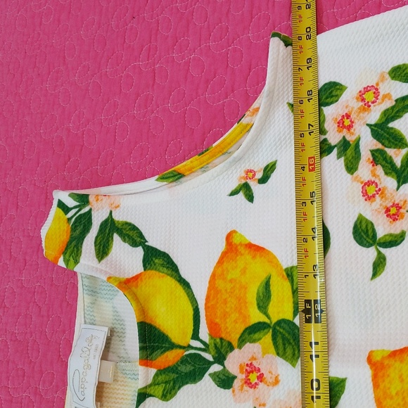 Sweet Lemon Knit Summer Dress by Pappagallo L - Picture 4 of 8